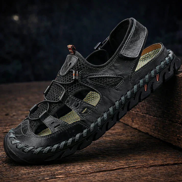 Samanta - Handgeflochtene Outdoor-Sandalen aus Leder