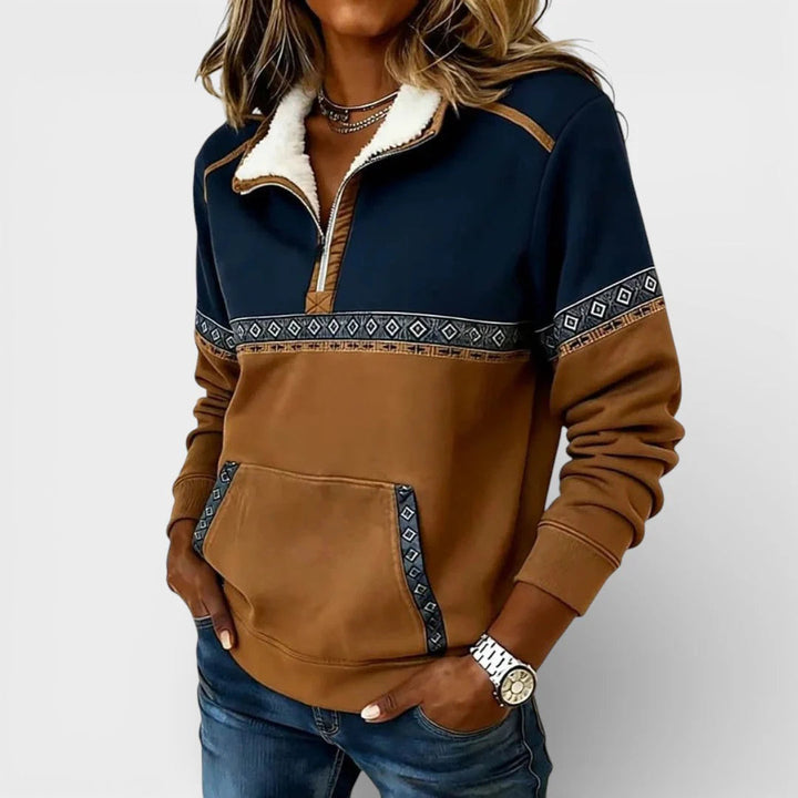 Xyrel - Gemütlicher Half-Zip-Pullover