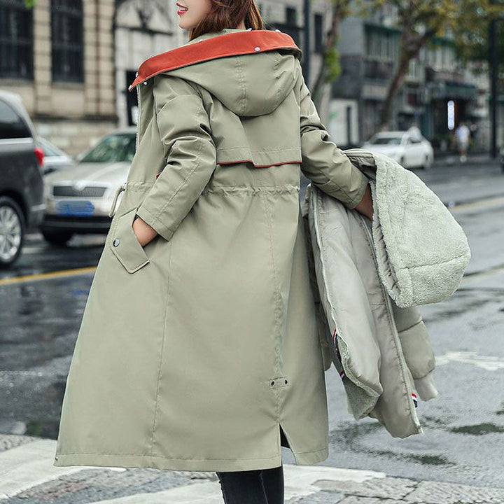 Fionna – Damen-Winterjacke mit Kapuze und weichem Fellkragen