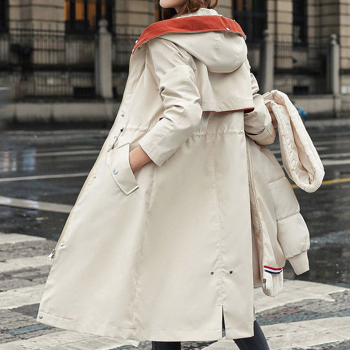 Fionna – Damen-Winterjacke mit Kapuze und weichem Fellkragen