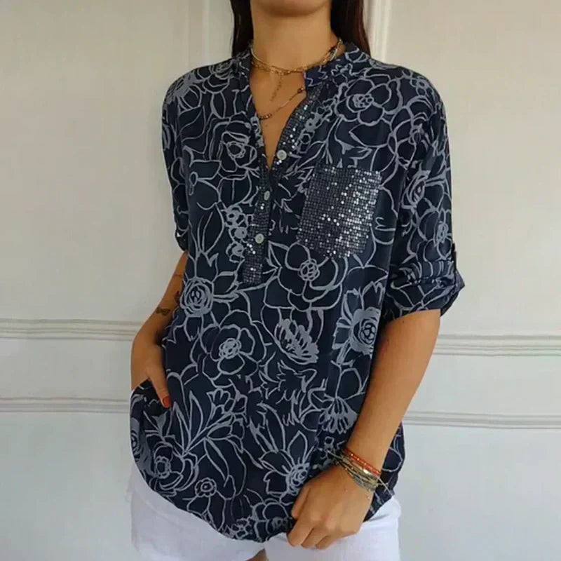 Tatiana - Leichte florale Bluse