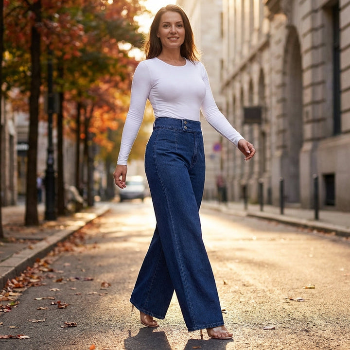 Aria – High-Waist Wide-Leg-Jeans