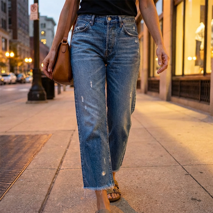 Larra – Retro-Jeans mit verkürztem, geradem Bein