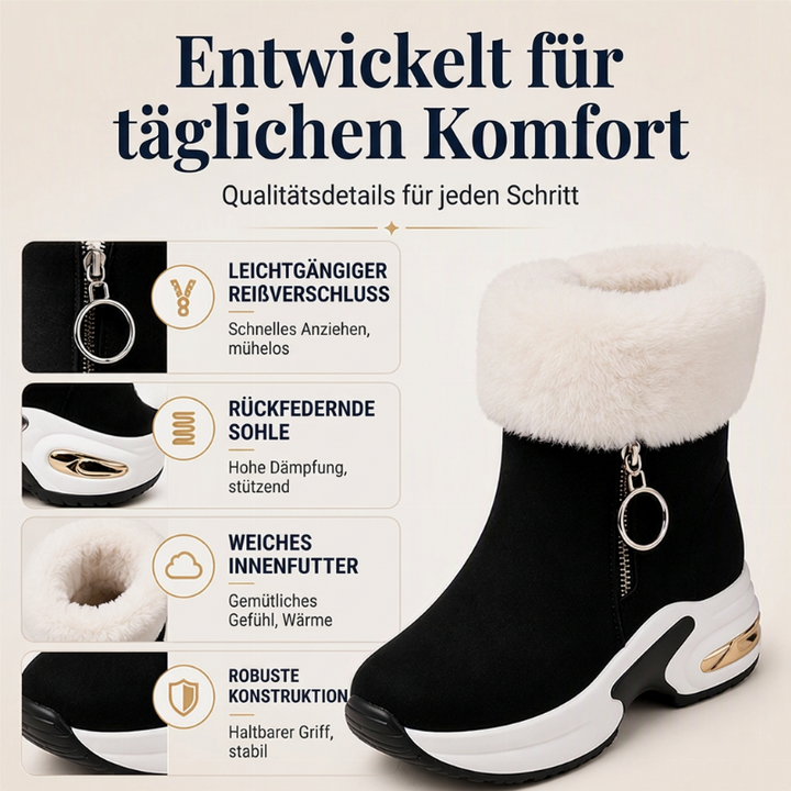 🌨️ Warm & sicher – Rutschfeste Schneestiefel für Damen – Bequemer Sitz, robustes Design & vielseitig kombinierbar