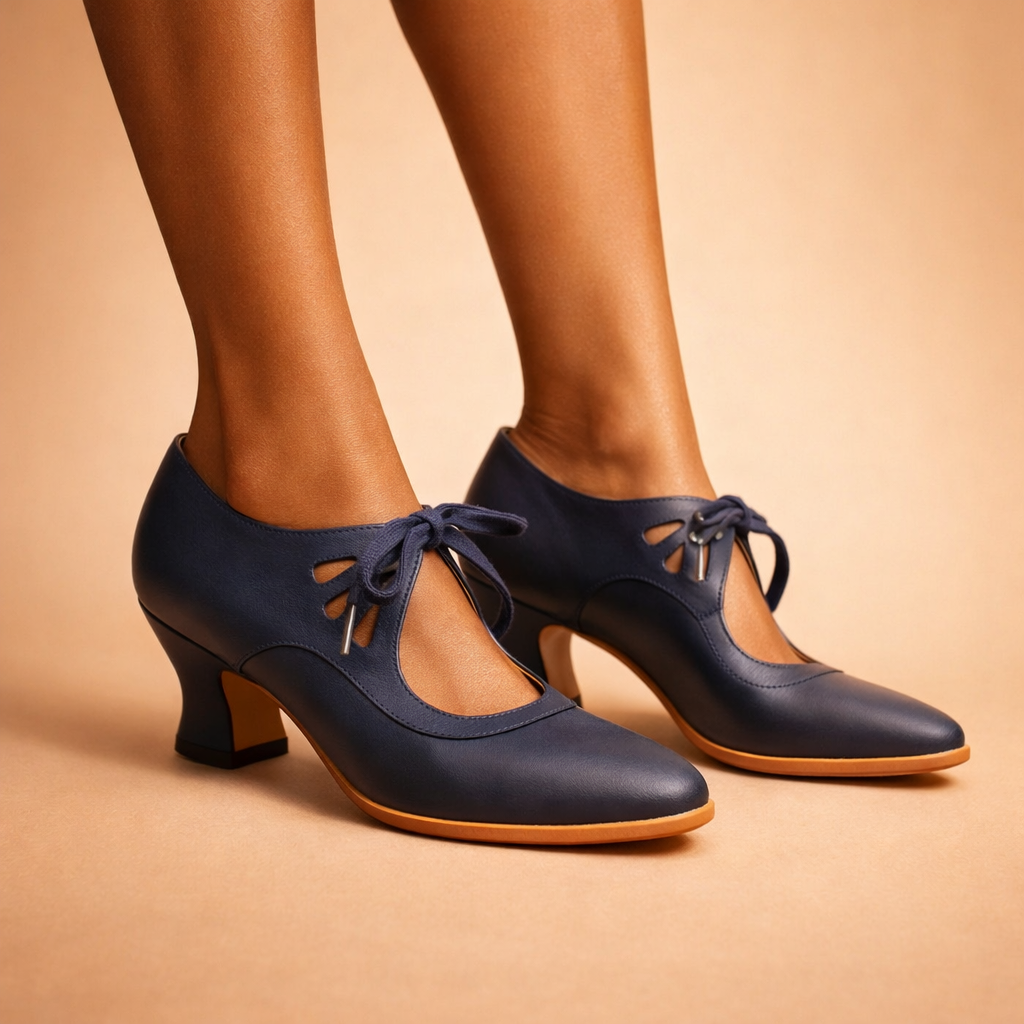 Tatianna – Elegante Leder-Schnür-Pumps