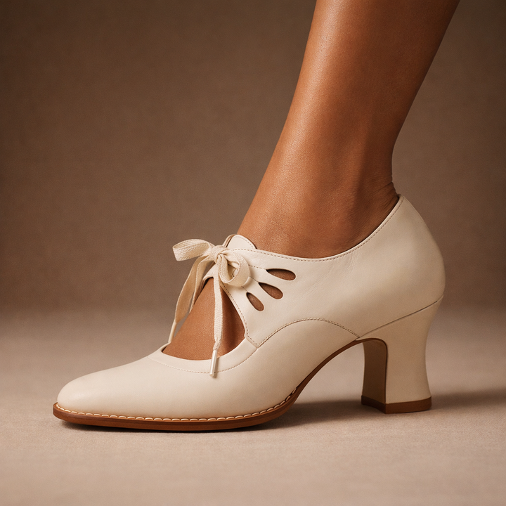 Tatianna – Elegante Leder-Schnür-Pumps