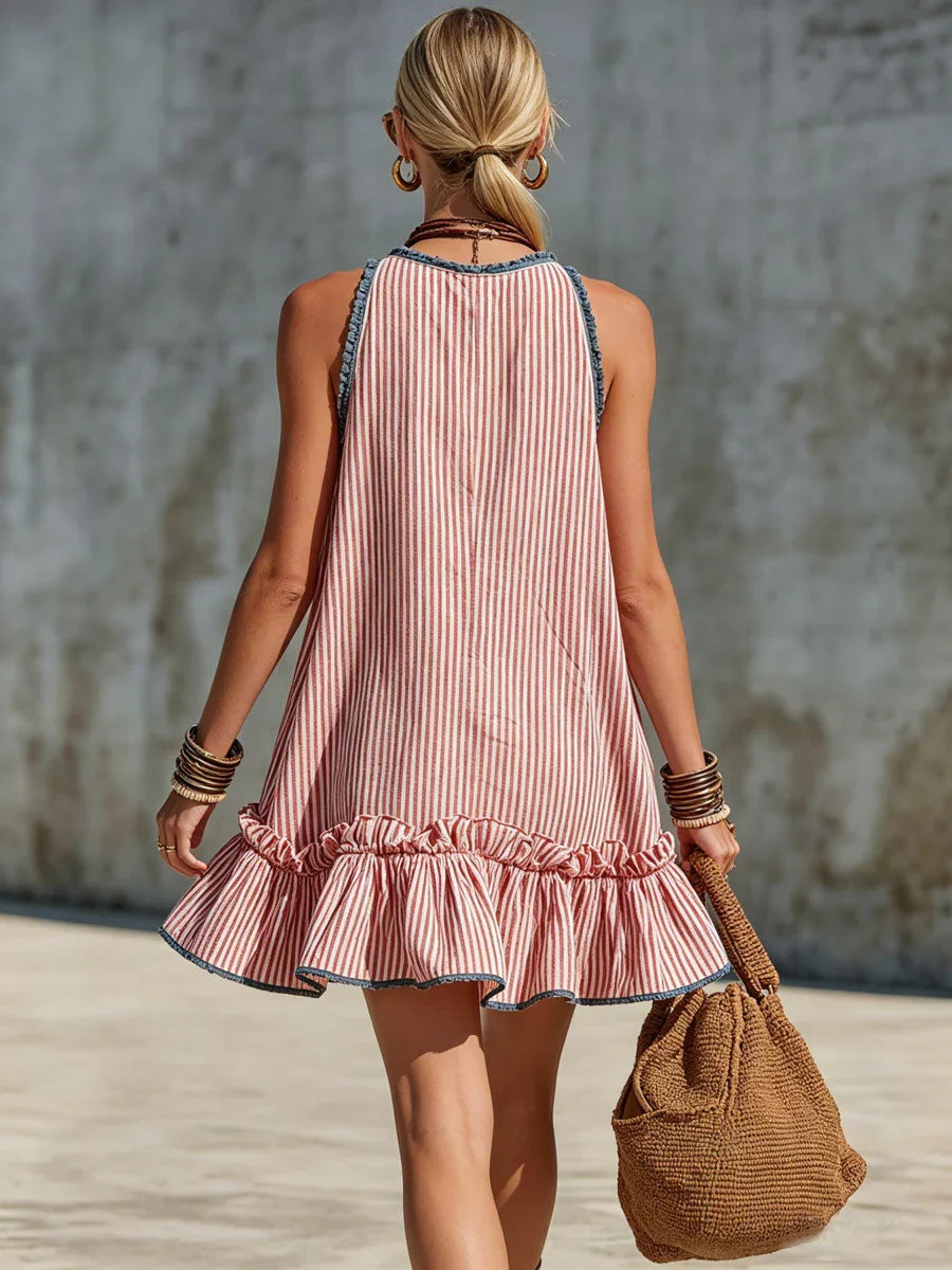 Sammy – Ärmelloses gestreiftes Minikleid