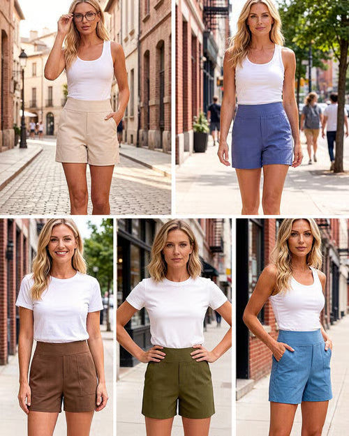 Celena - Formende Shorts mit hoher Taille