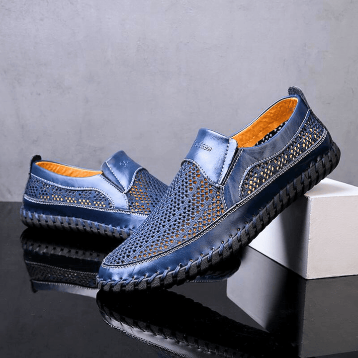 Zanjo – Atmungsaktive Slipper aus Leder für die Freizeit