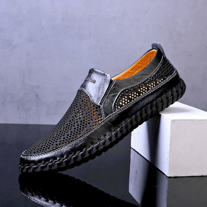 Zanjo – Atmungsaktive Slipper aus Leder für die Freizeit