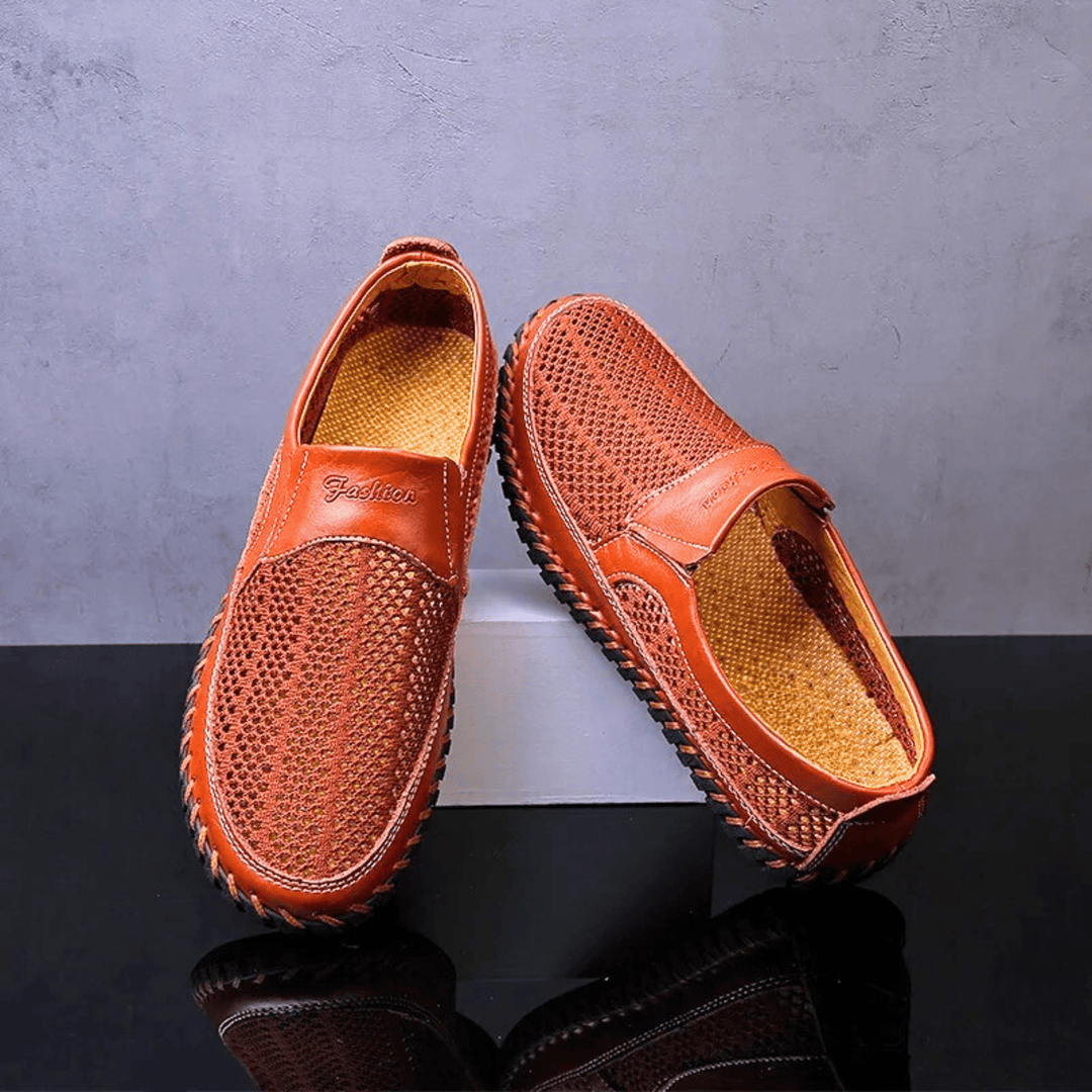 Zanjo – Atmungsaktive Slipper aus Leder für die Freizeit