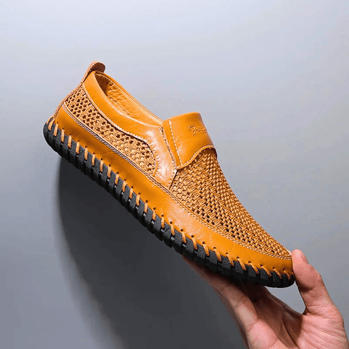 Zanjo – Atmungsaktive Slipper aus Leder für die Freizeit