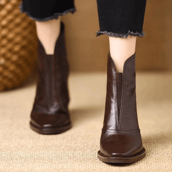 Kassandra - Luxuriöse Stiefel mit mittelhohem Absatz