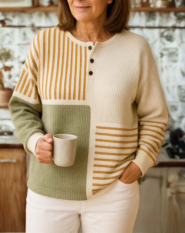 Abigail - Doppellagiger, kuscheliger Strickpullover