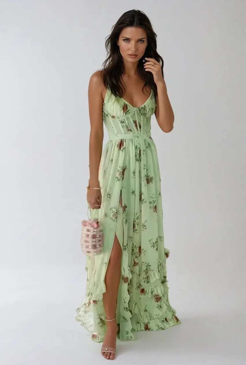 Bella - Fließendes Boho-Maxikleid